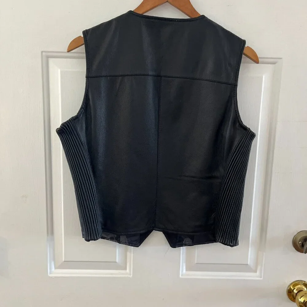 Street & Steel Unisex Moto Motorcycle Mob-Wife V-Neck Vest Sz XL